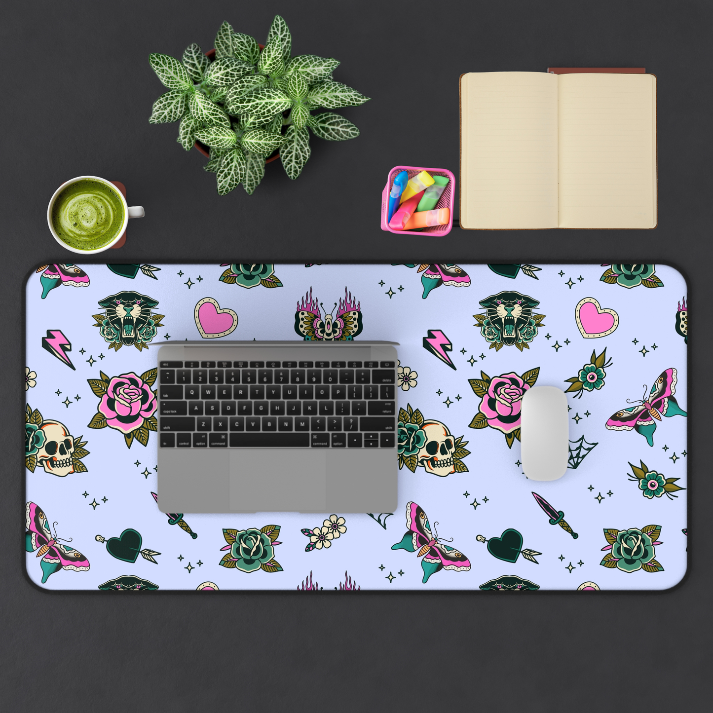 Inked Garden Desk Mat