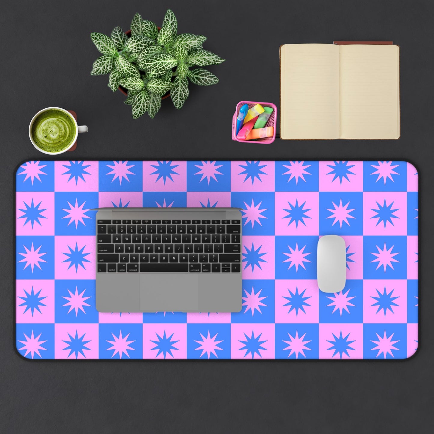 Starlight Grid Desk Mat