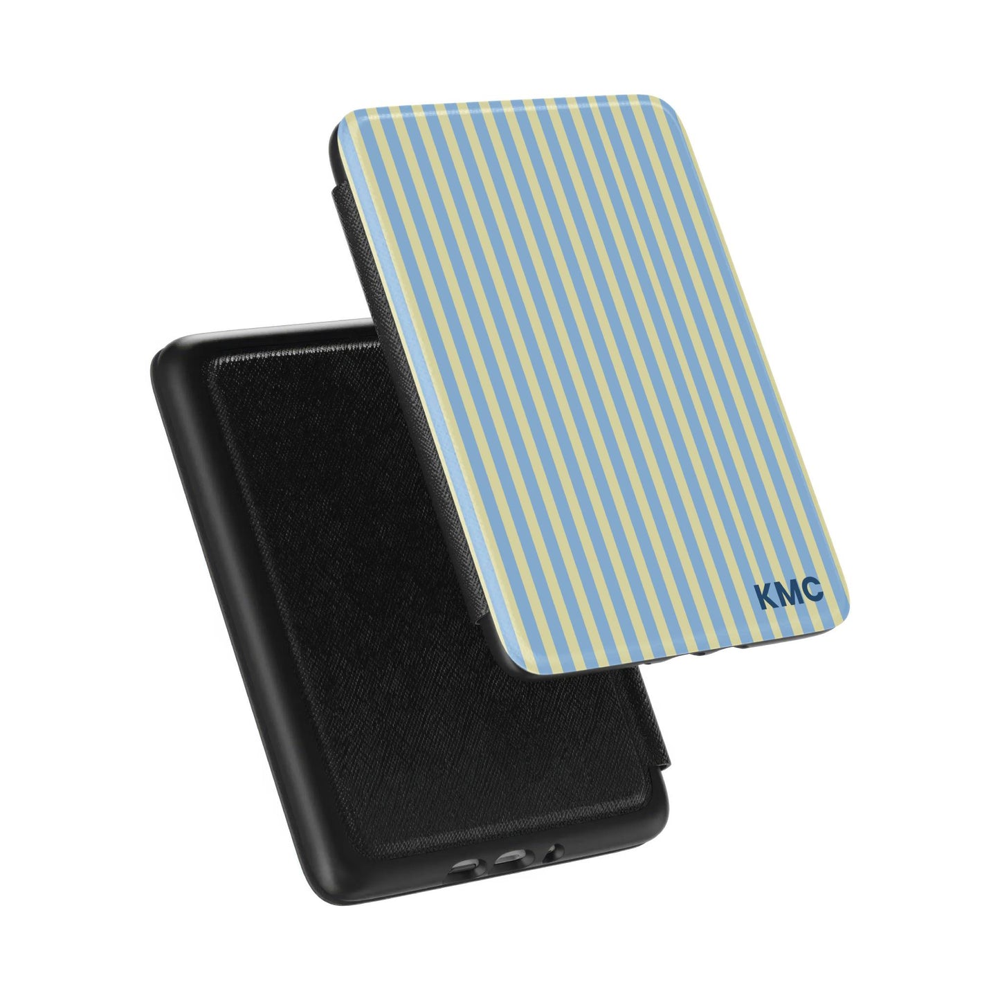 Lemon Sky Stripes Personalized Kindle Case