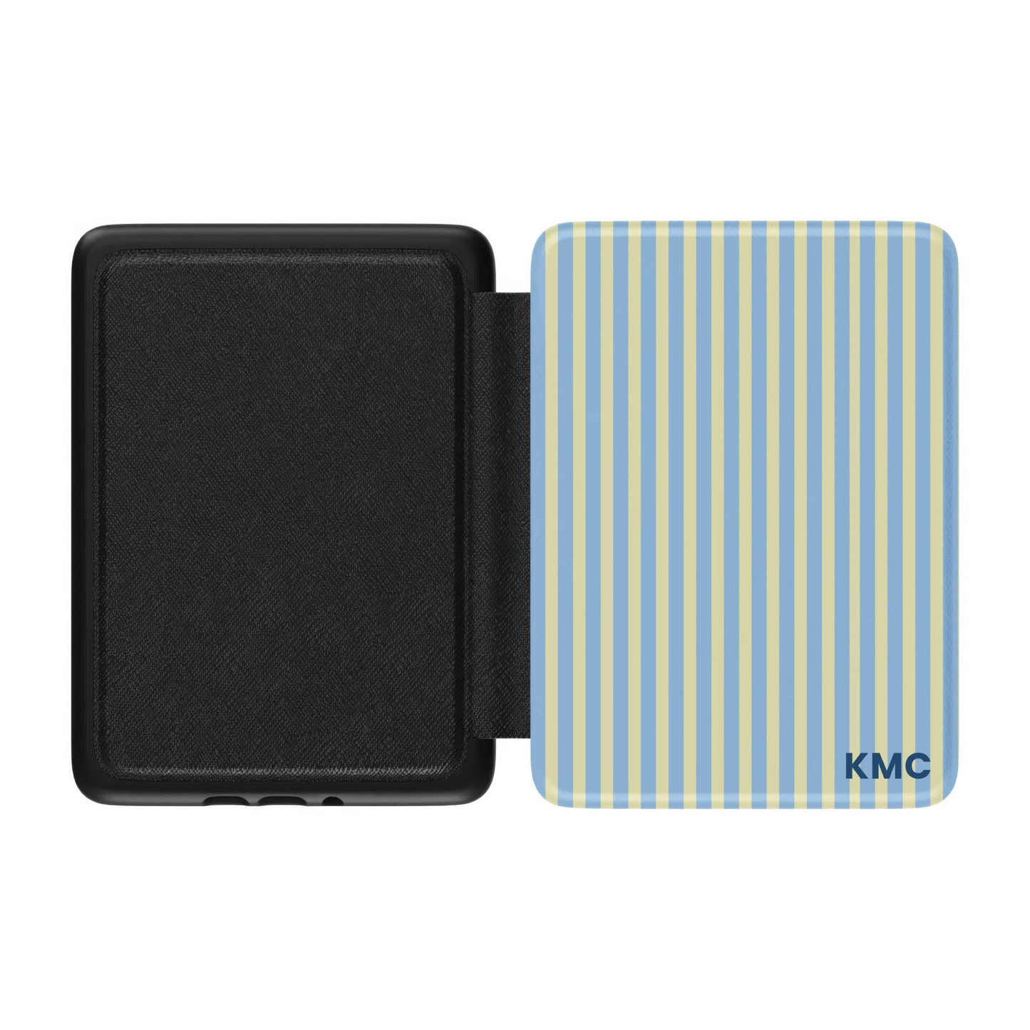 Lemon Sky Stripes Personalized Kindle Case
