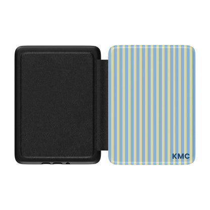 Lemon Sky Stripes Personalized Kindle Case