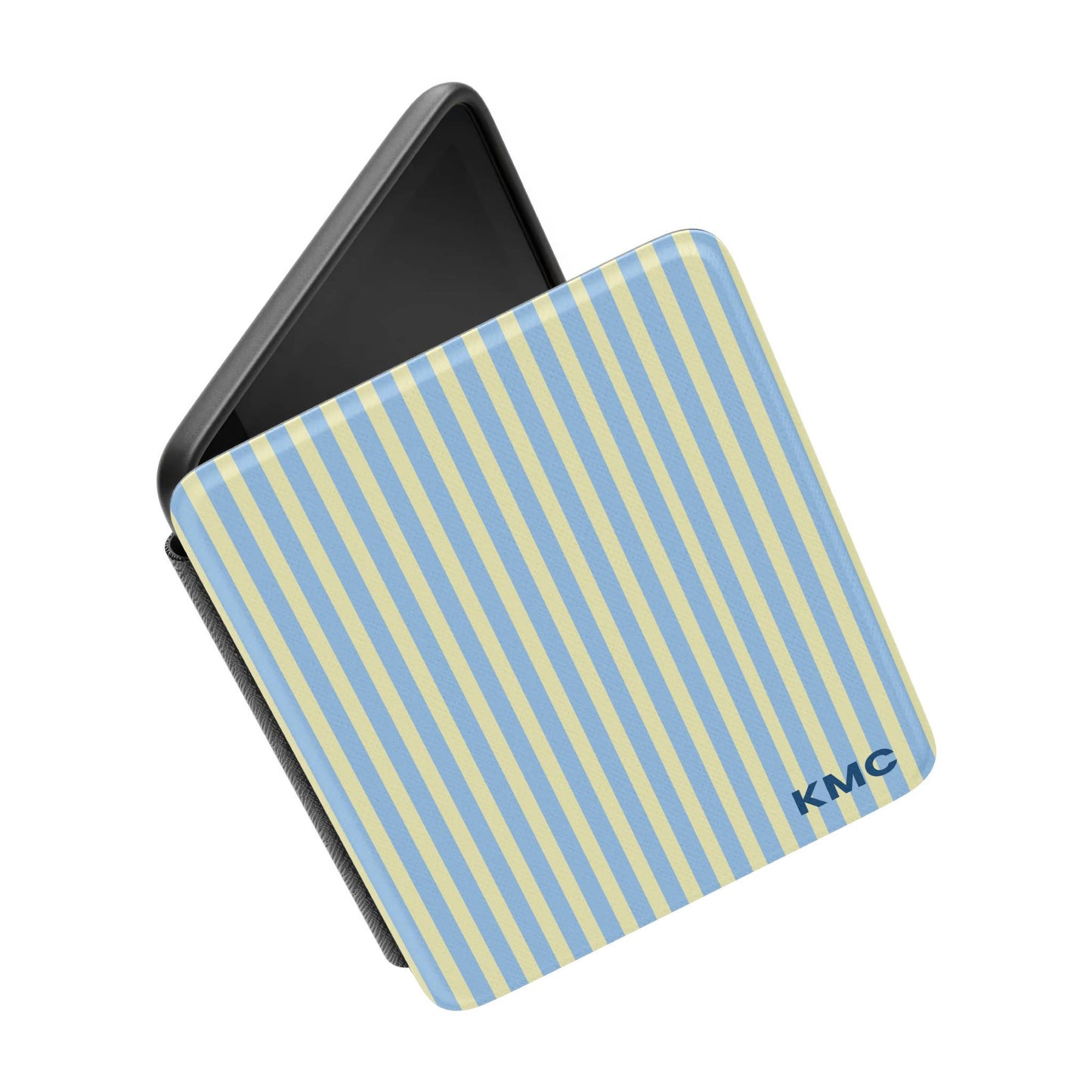 Lemon Sky Stripes Personalized Kindle Case