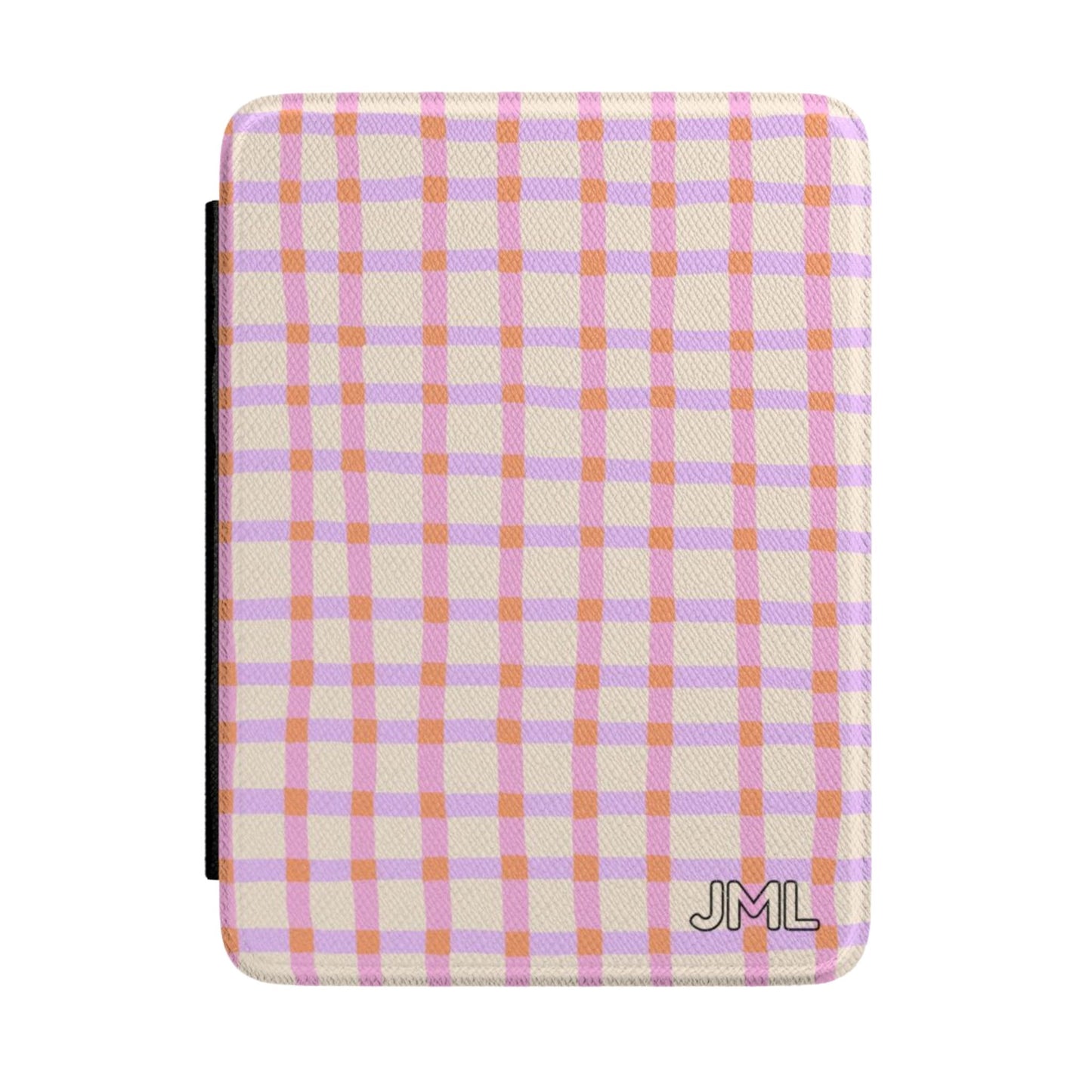 Sorbet Plaid Personalized Kindle Case