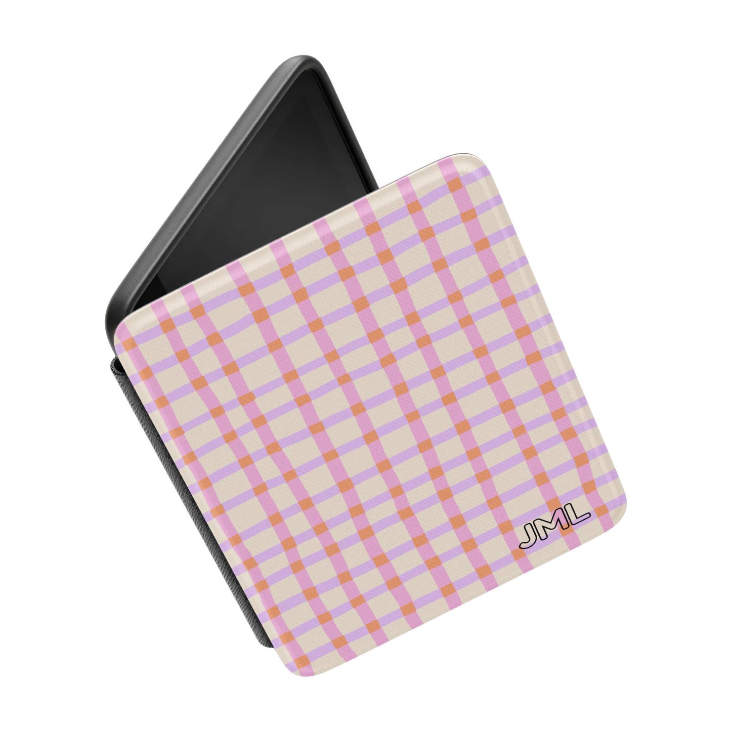 Sorbet Plaid Personalized Kindle Case